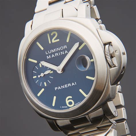 panerai luminor marina pam69 stainless steel automatic wristwatch|used Panerai Luminor for sale.